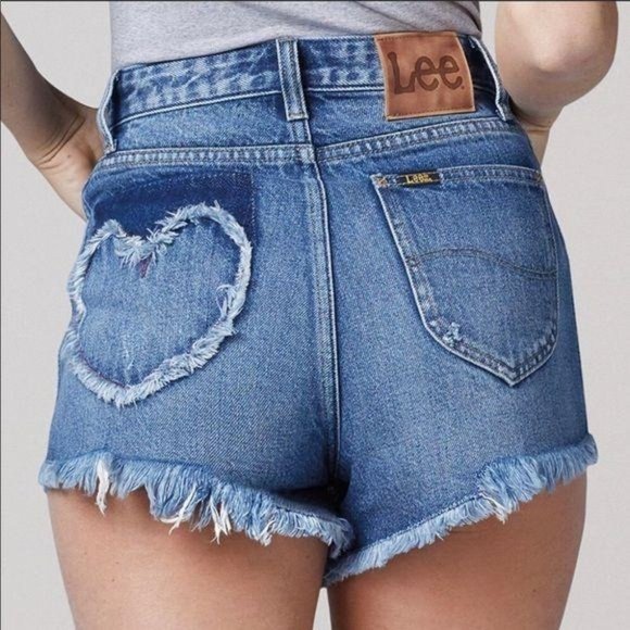 Lee Pants - FINAL PRICE LEE True Blue high rise heart shorts